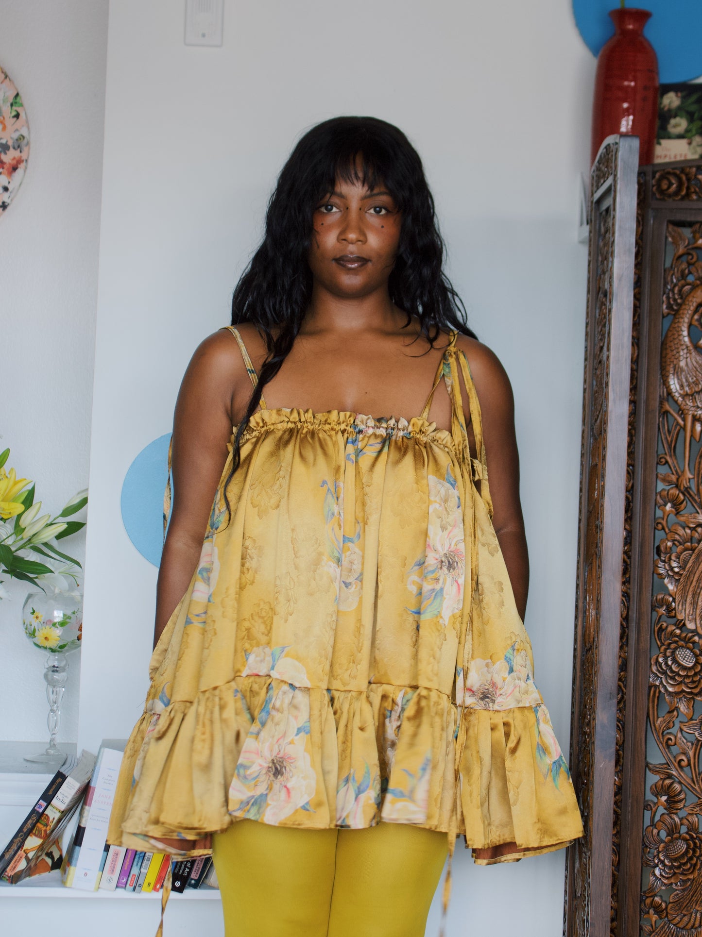 The Komi Dress - Yellow Lilly