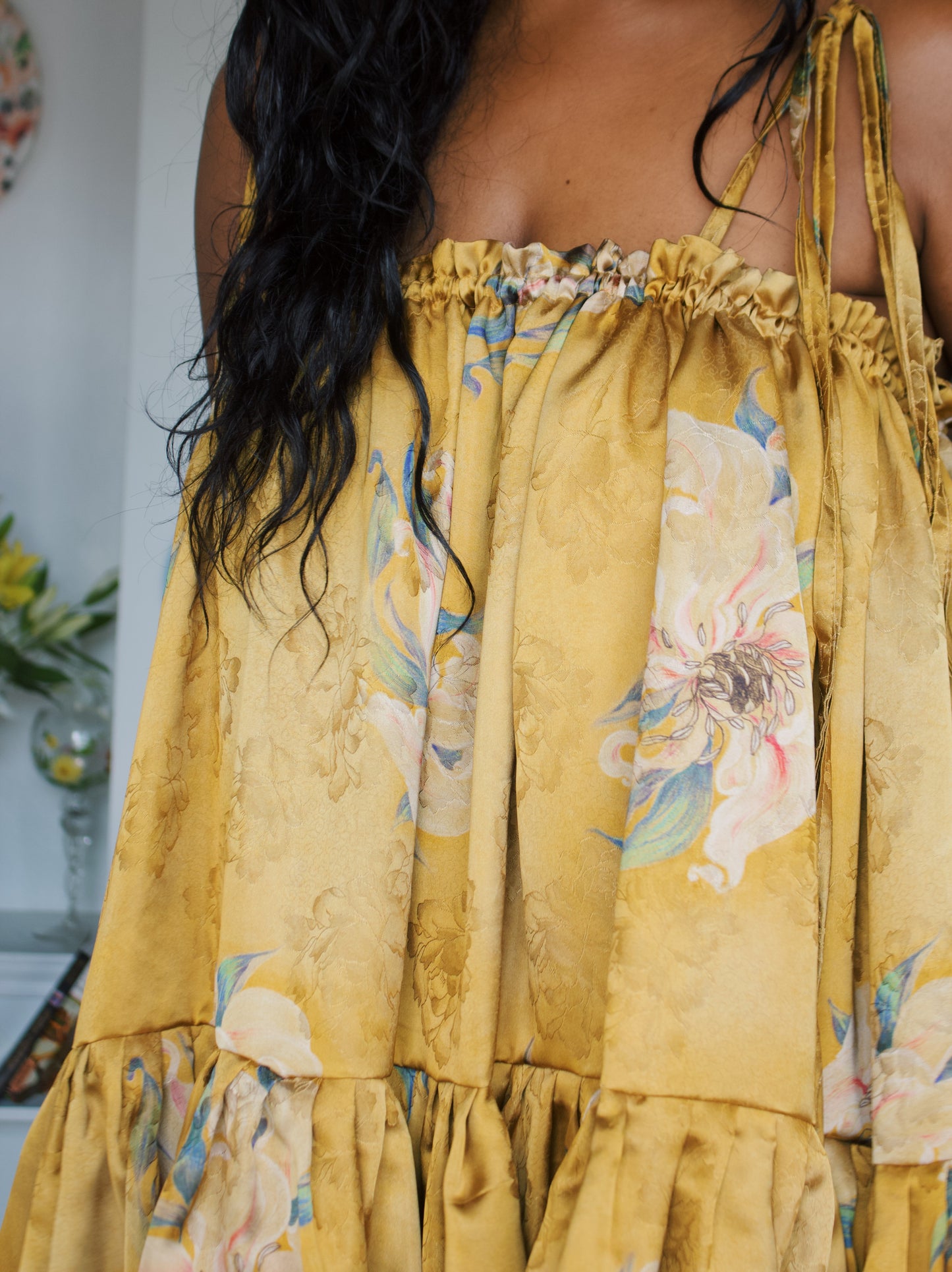 The Komi Dress - Yellow Lilly
