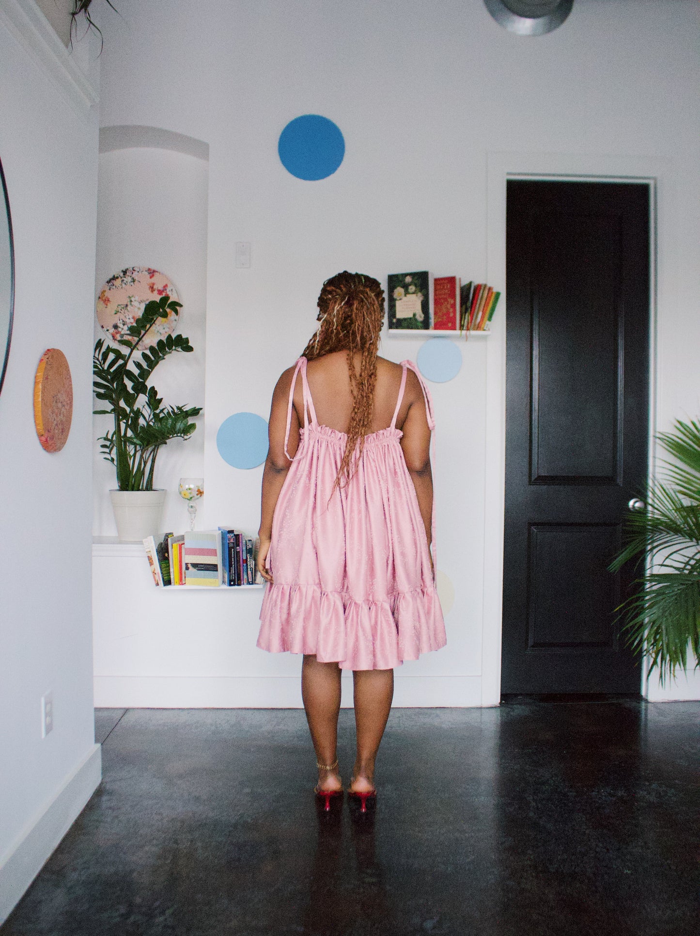 The Komi Dress in Plum