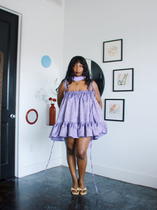 The Komi Dress in Plum