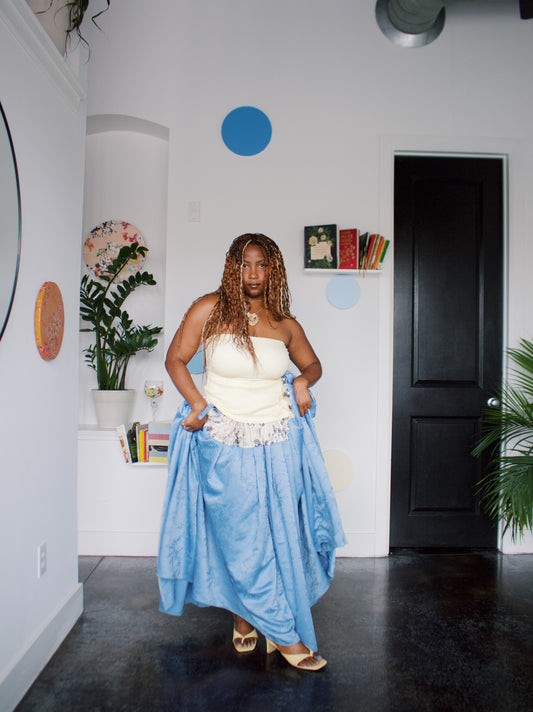 The JOANNA Skirt in Plum | Hydrangea