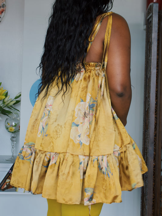 The Komi Dress - Yellow Lilly