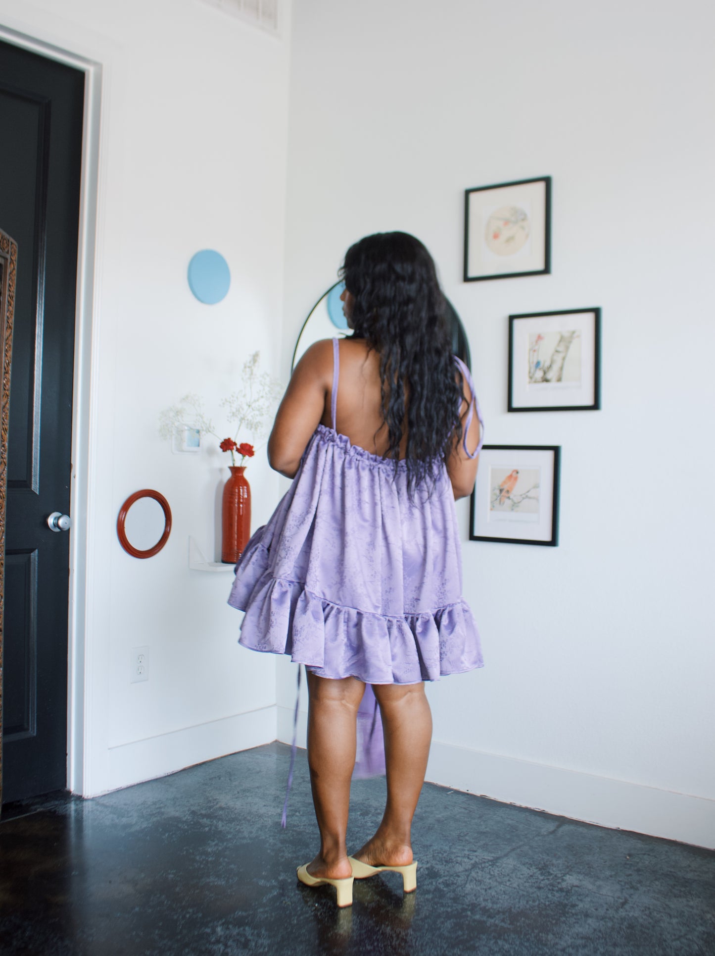 The Komi Dress in Plum