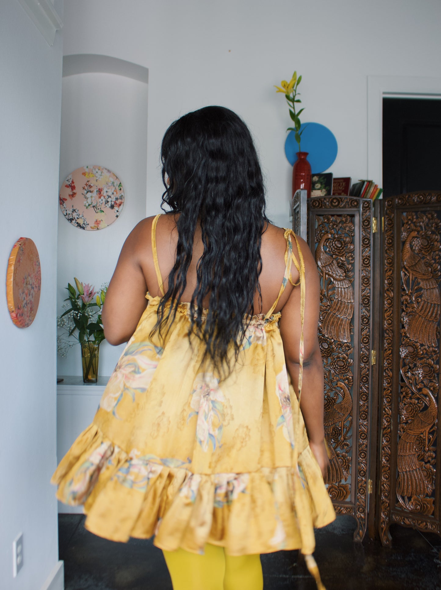 The Komi Dress - Yellow Lilly