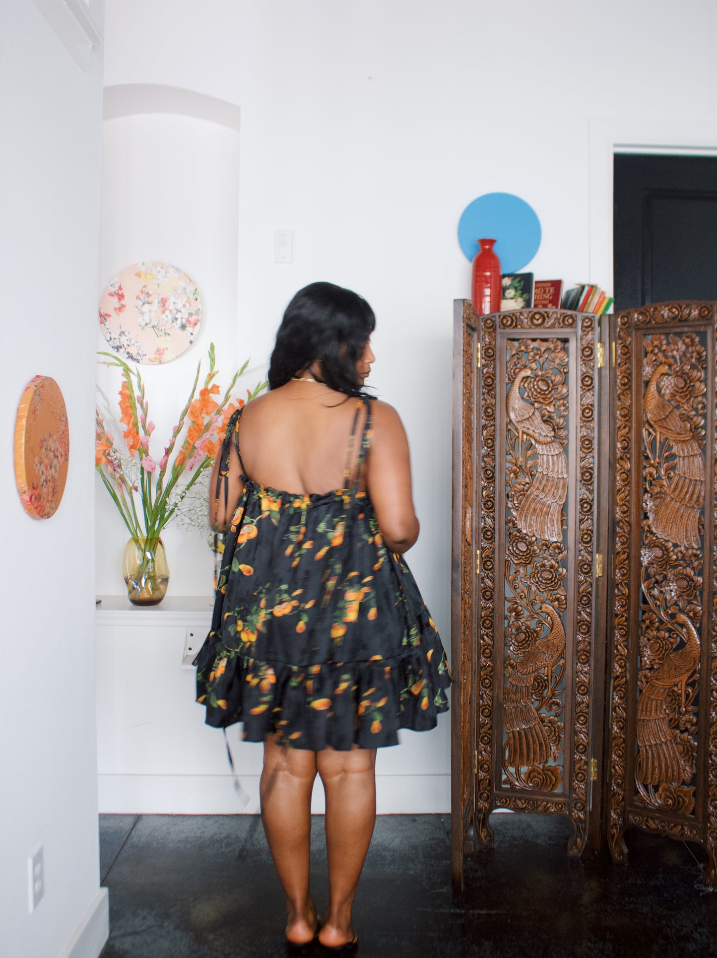 The Komi Dress - Fruits - Persimmon