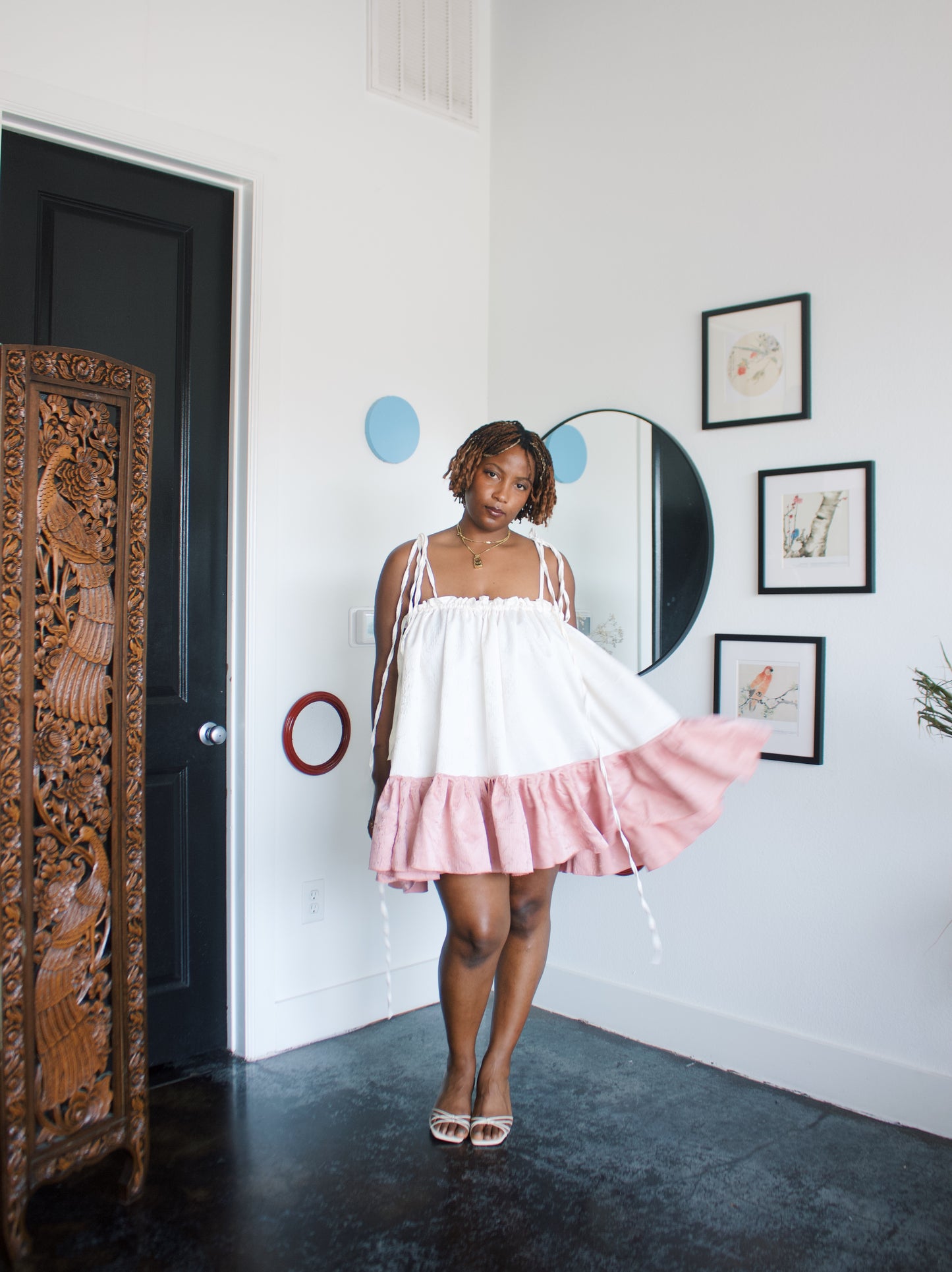 The Komi Dress in Plum