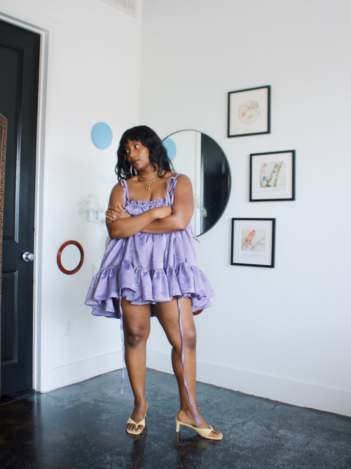 The Komi Dress in Plum
