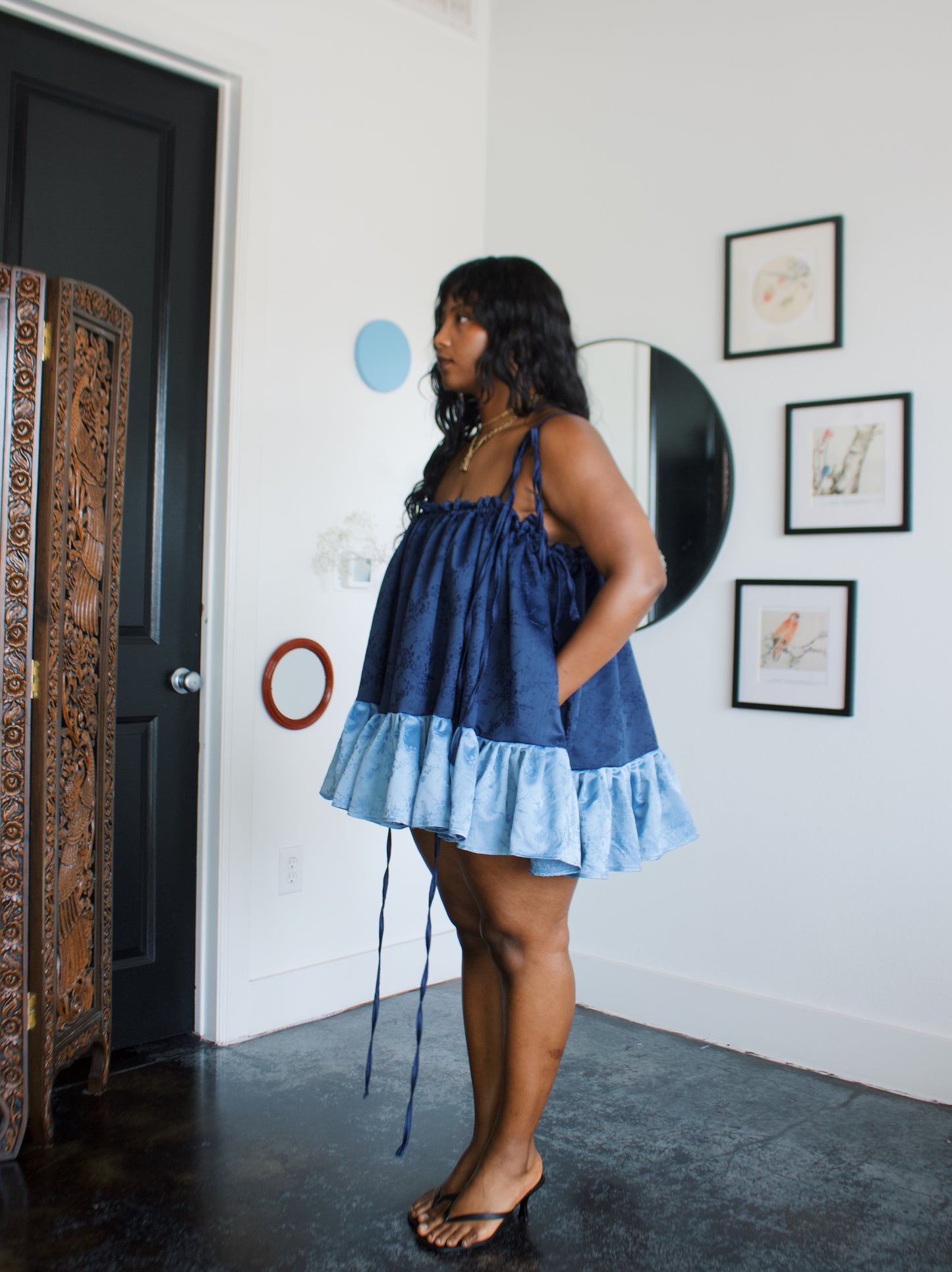 The Komi Dress in Plum