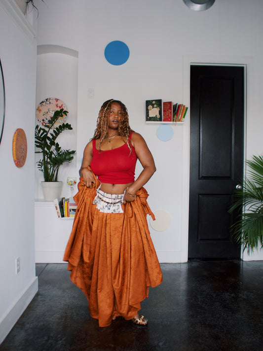 The JOANNA Skirt in Plum | Sunset