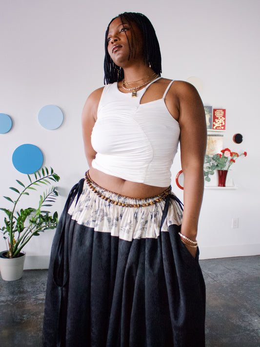 The JOANNA Skirt in Plum | Wisteria