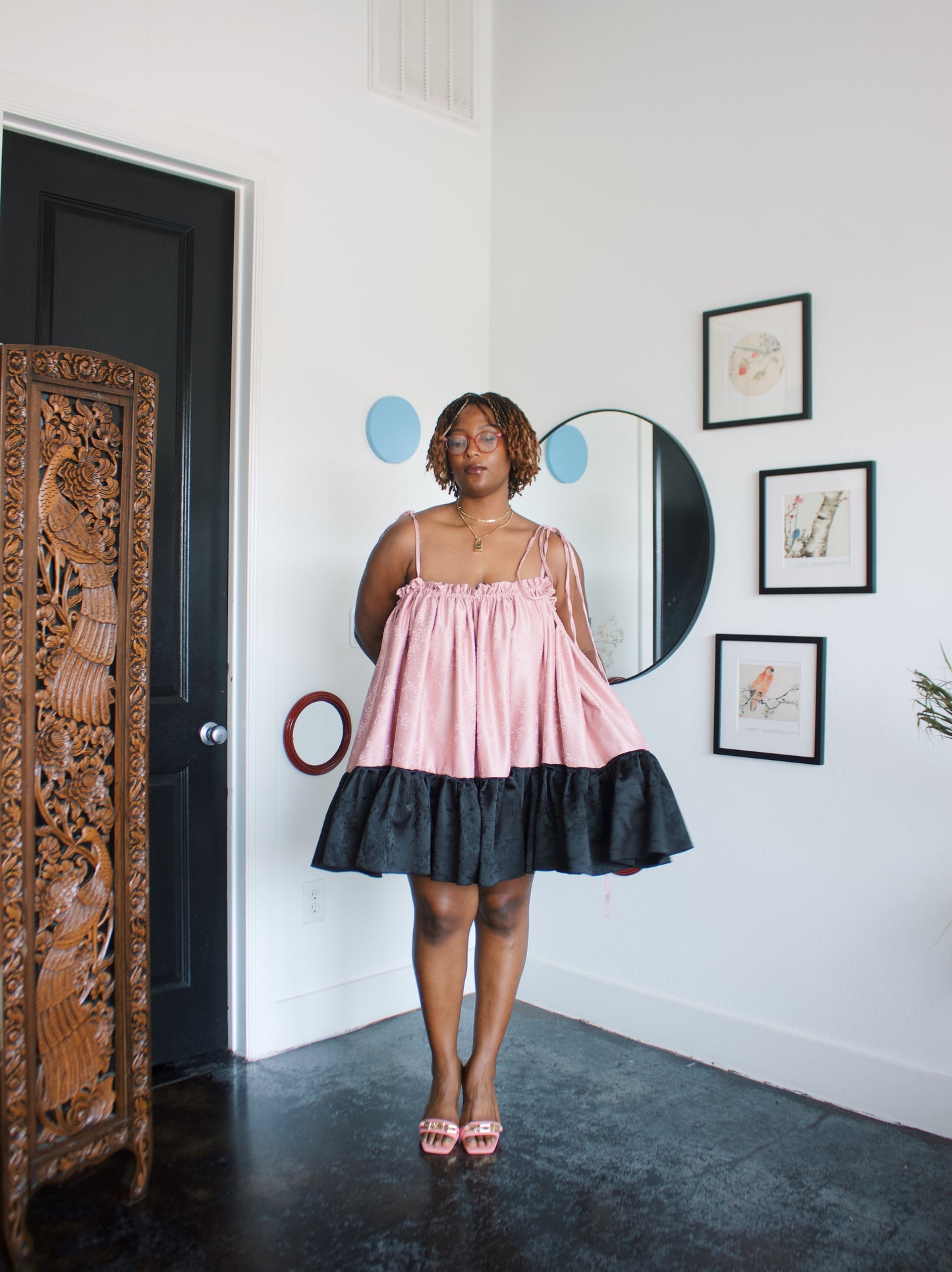 The Komi Dress in Plum