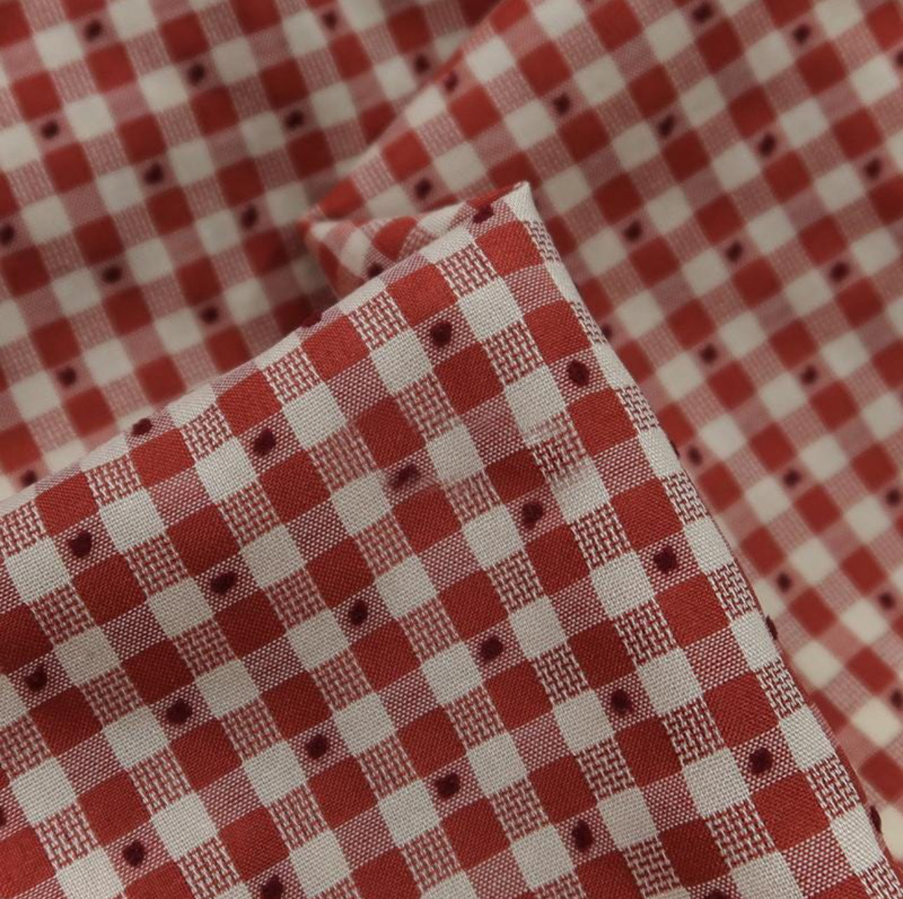 The Meadow Skirt - Plaid - Dotted Gingham