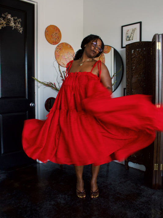The Iris Dress in Silk