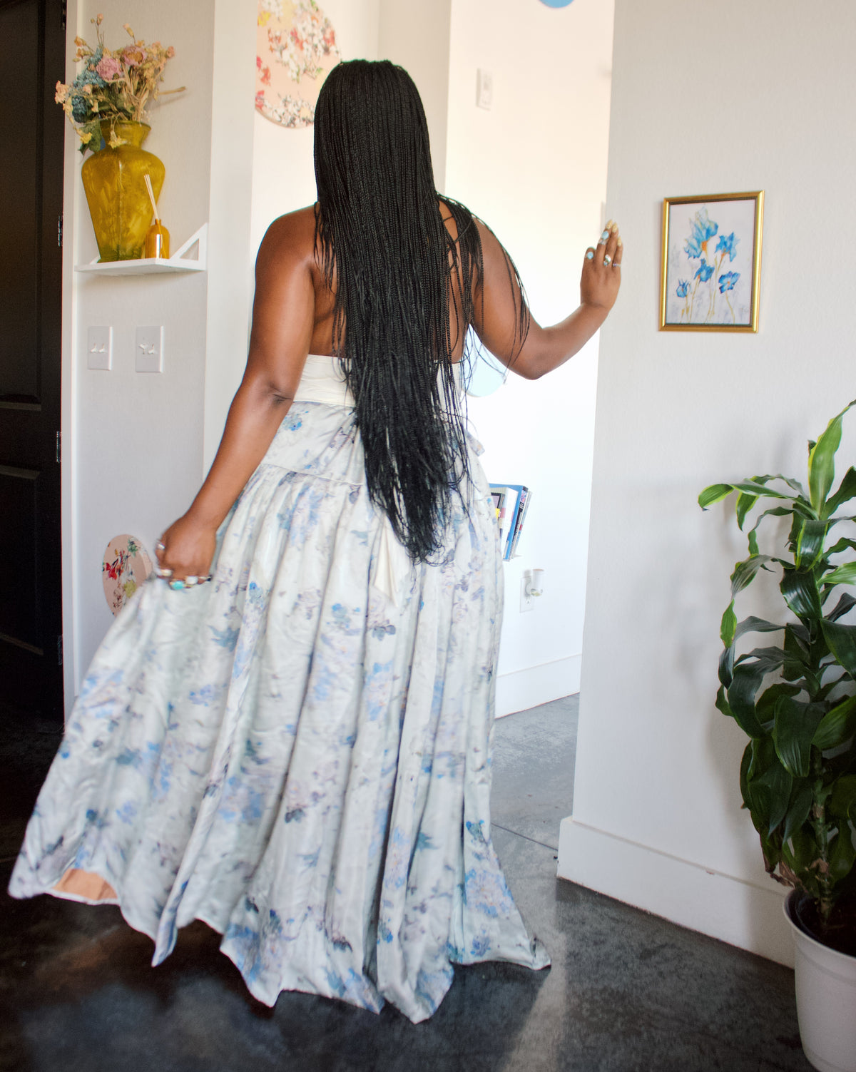 The Meadow Skirt - Blue Peony