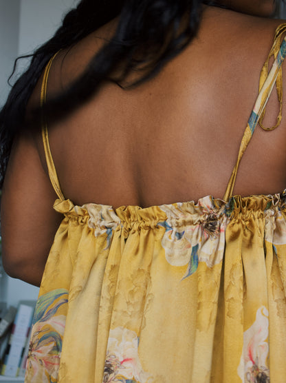 The Komi Dress - Yellow Lilly