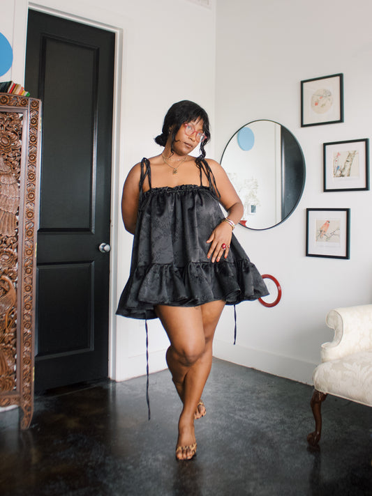 The Komi Dress in Plum