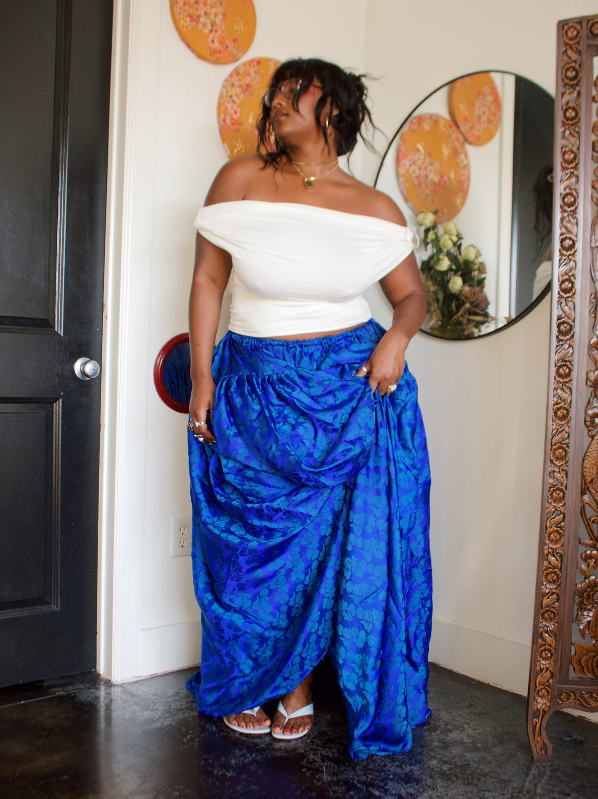 The Meadow Skirt in Silk