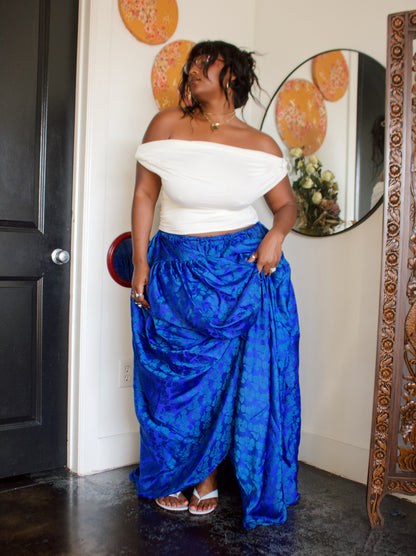 The Meadow Skirt in Silk