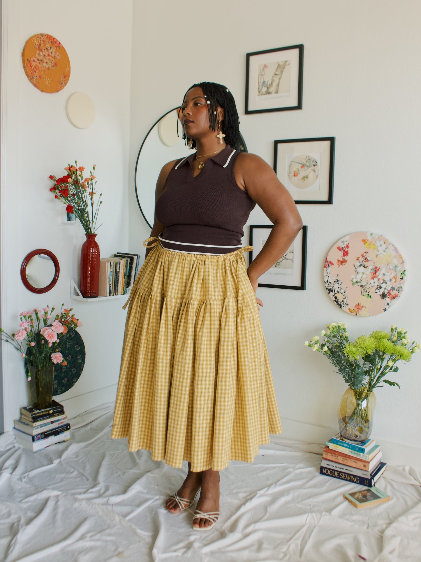 The Meadow Skirt - Plaid - BEE