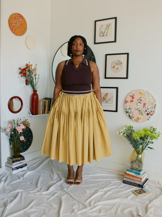 The Meadow Skirt - Plaid - BEE