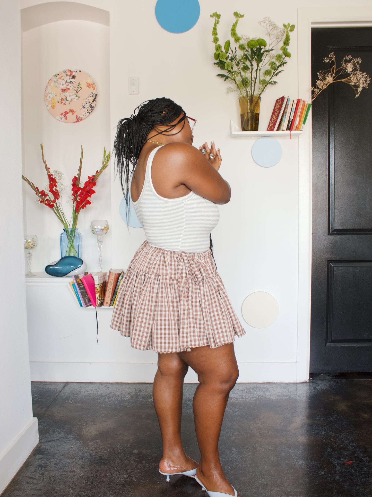 The Mea Skirt - Plaid - Coffee