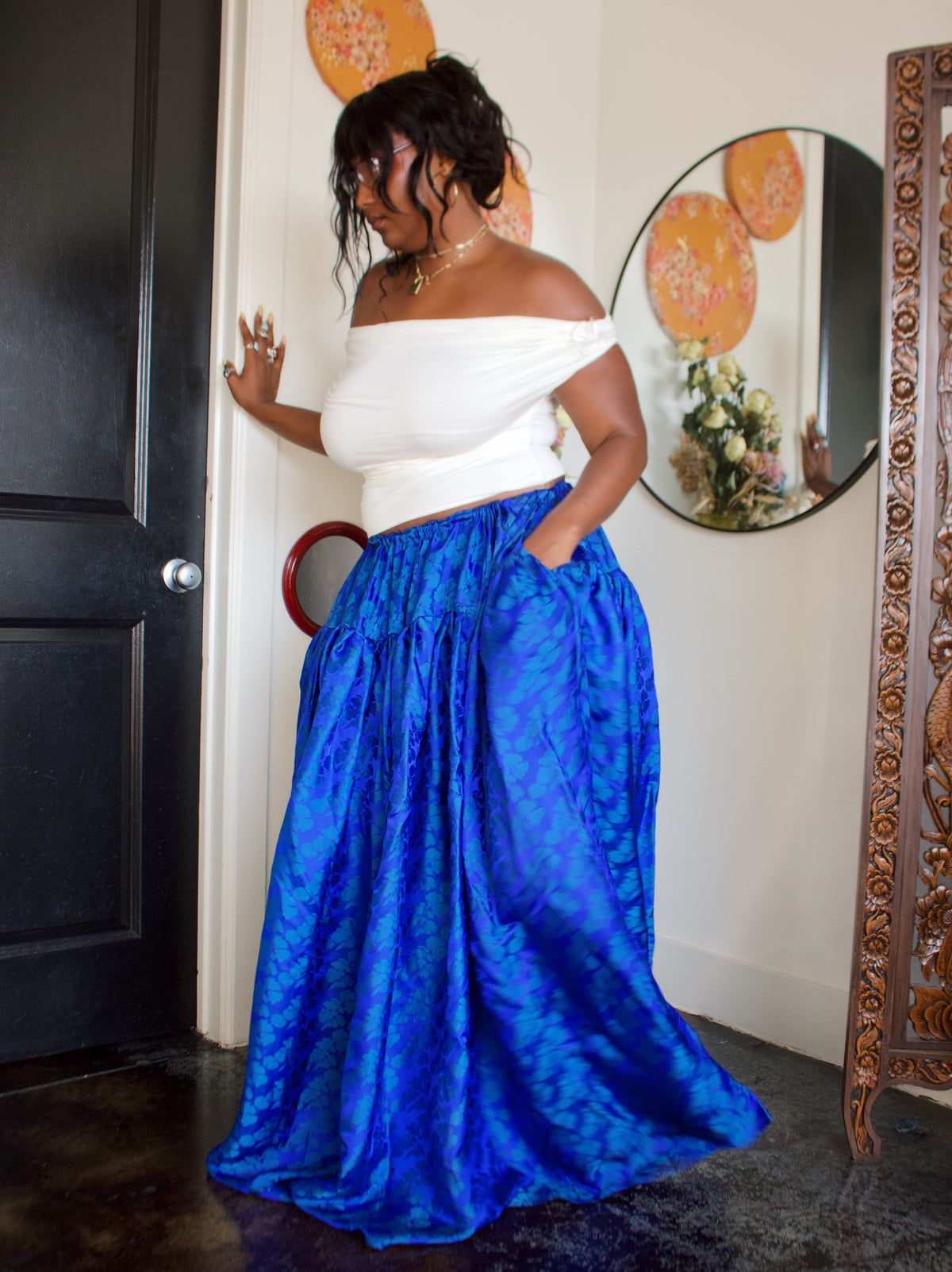 The Meadow Skirt in Silk
