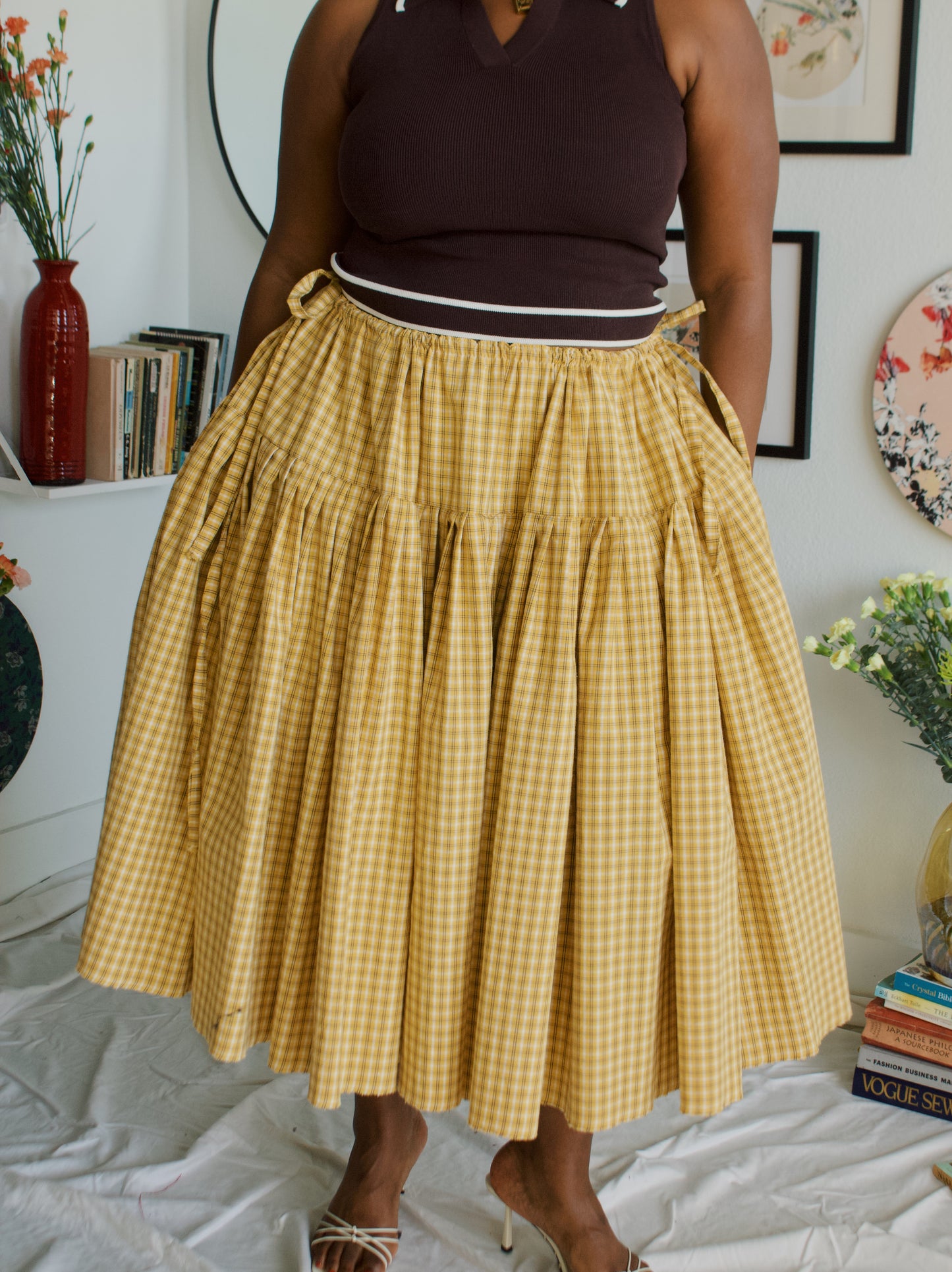 The Meadow Skirt - Plaid - BEE