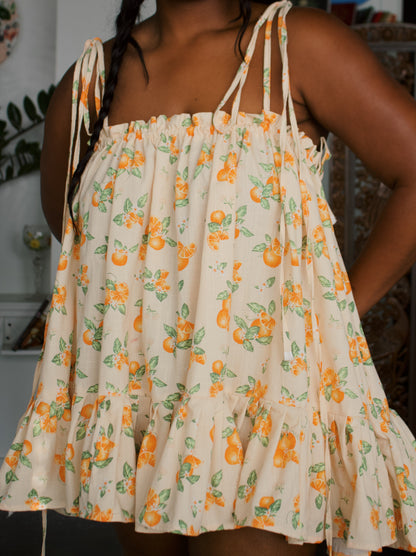 The Komi Dress - Fruits - Oranges