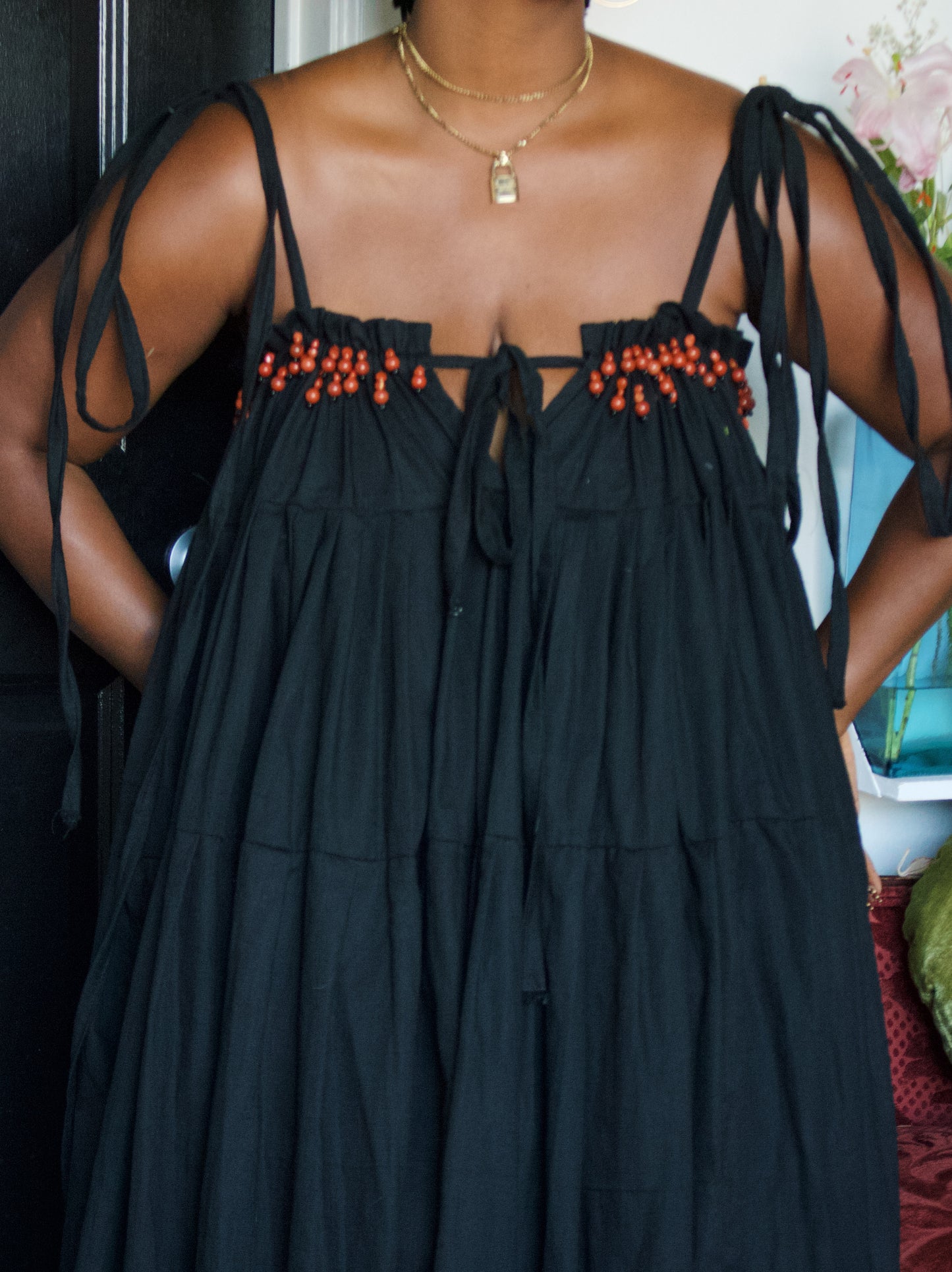 The Iris Dress | Beaded