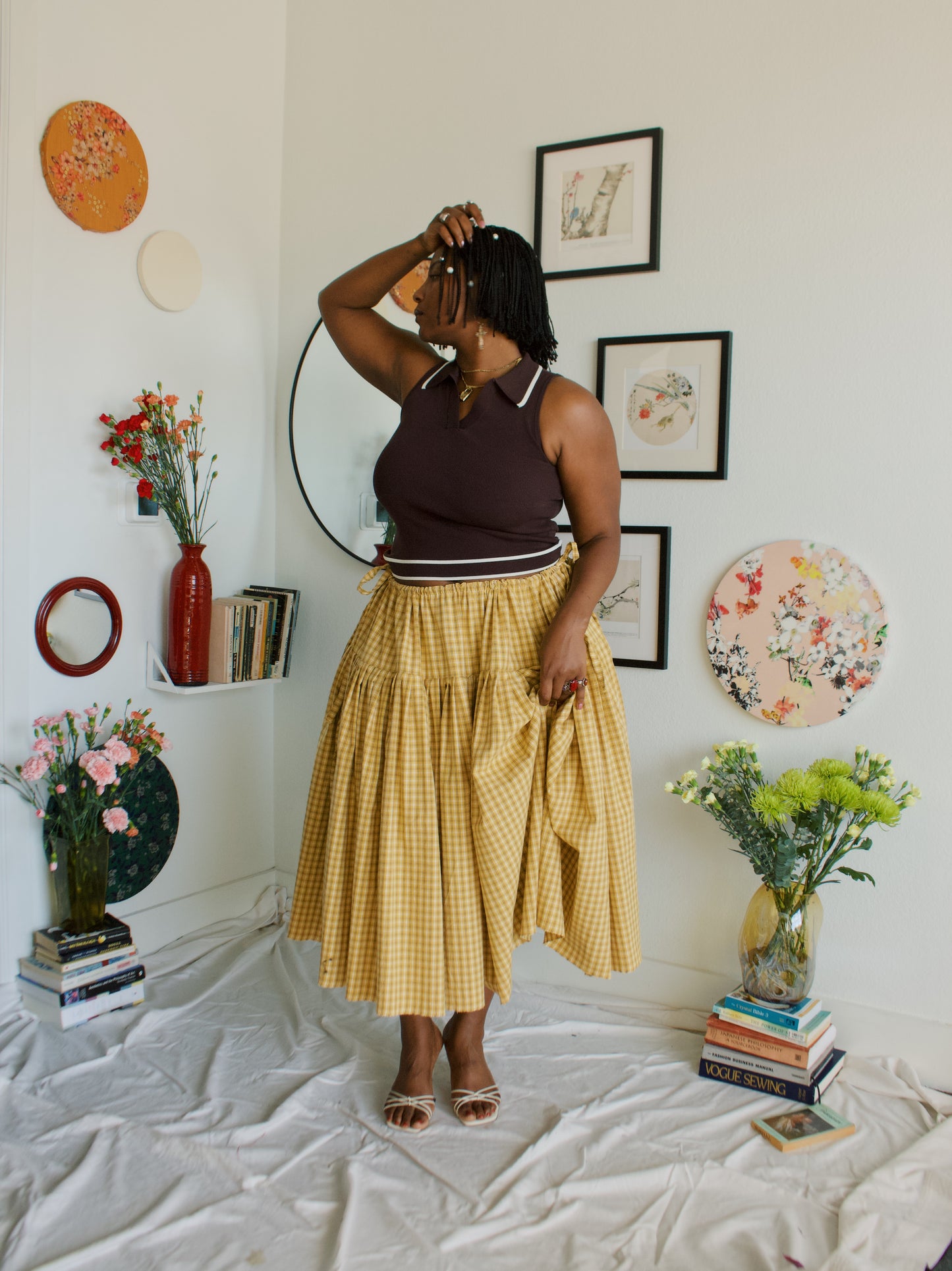 The Meadow Skirt - Plaid - BEE