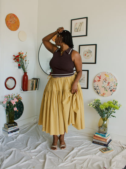 The Meadow Skirt - Plaid - BEE