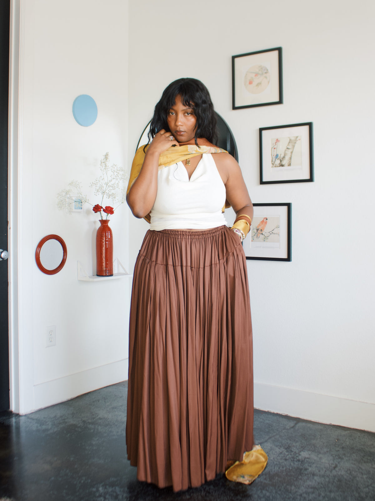 The Meadow Skirt | Choco – theflower iris