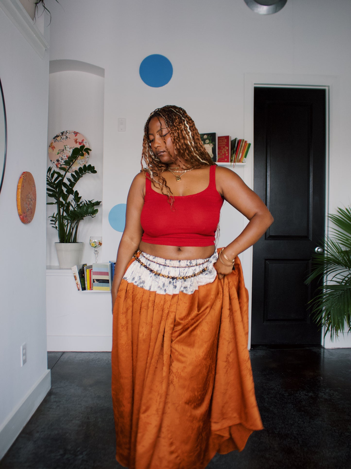 The JOANNA Skirt in Plum | Sunset