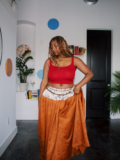 The JOANNA Skirt in Plum | Sunset