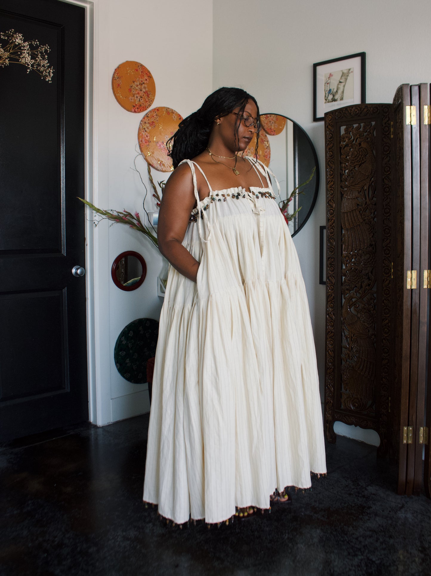 The Iris Dress | Beaded