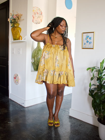 The Komi Dress - Yellow Lilly