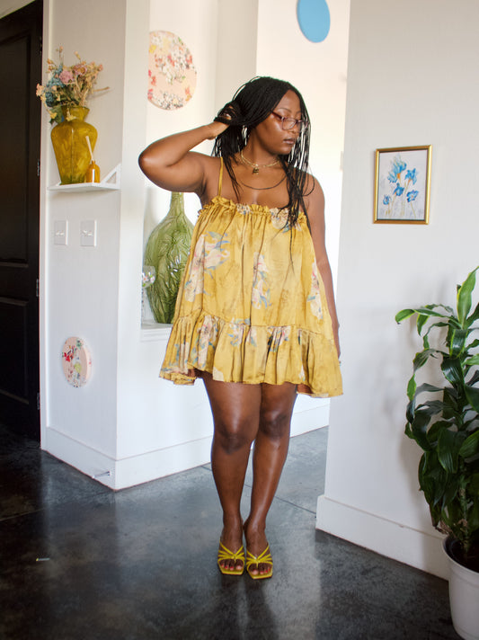 The Komi Dress - Yellow Lilly