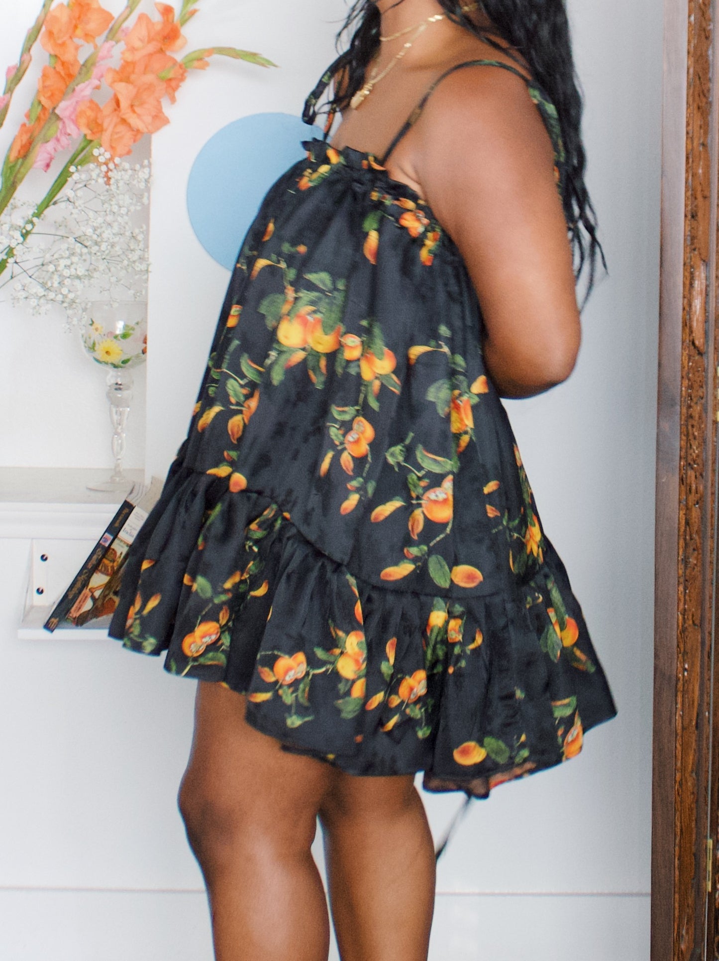 The Komi Dress - Fruits - Persimmon