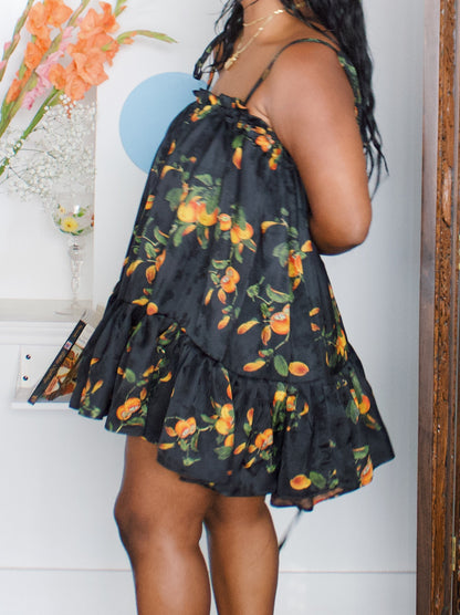 The Komi Dress - Fruits - Persimmon