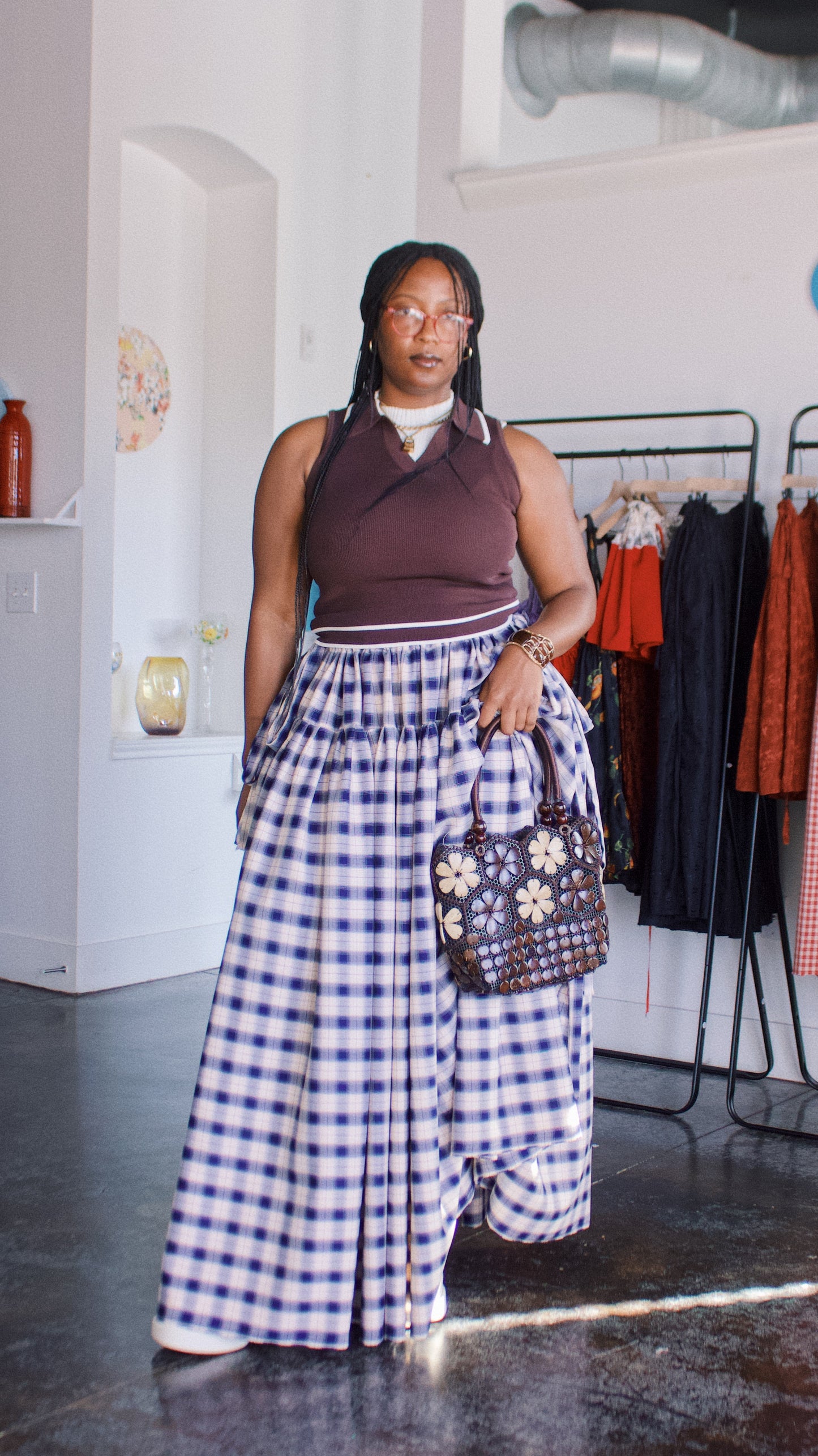 The Meadow Skirt - Plaid - Bonny