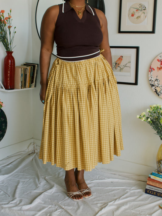 The Meadow Skirt - Plaid - BEE