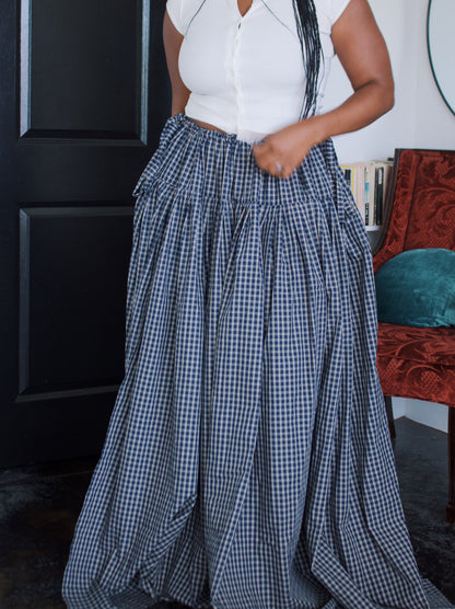 The Meadow Skirt - Plaid - Lake