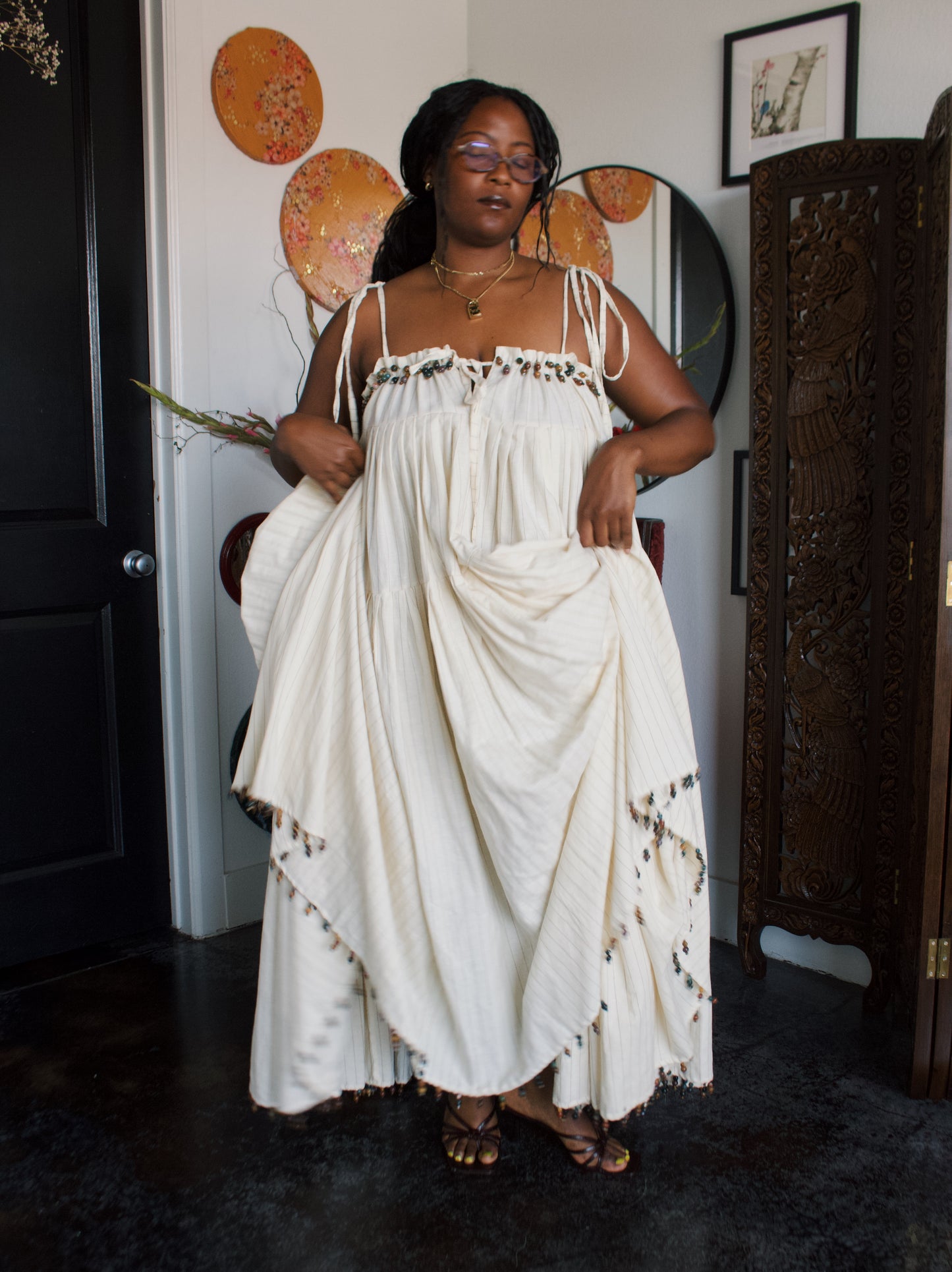 The Iris Dress | Beaded