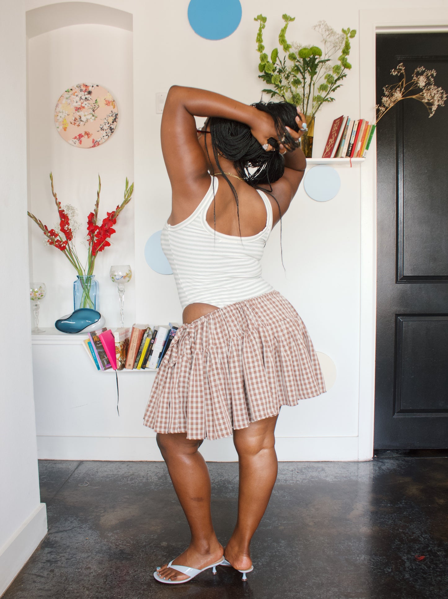 The Mea Skirt - Plaid - Coffee