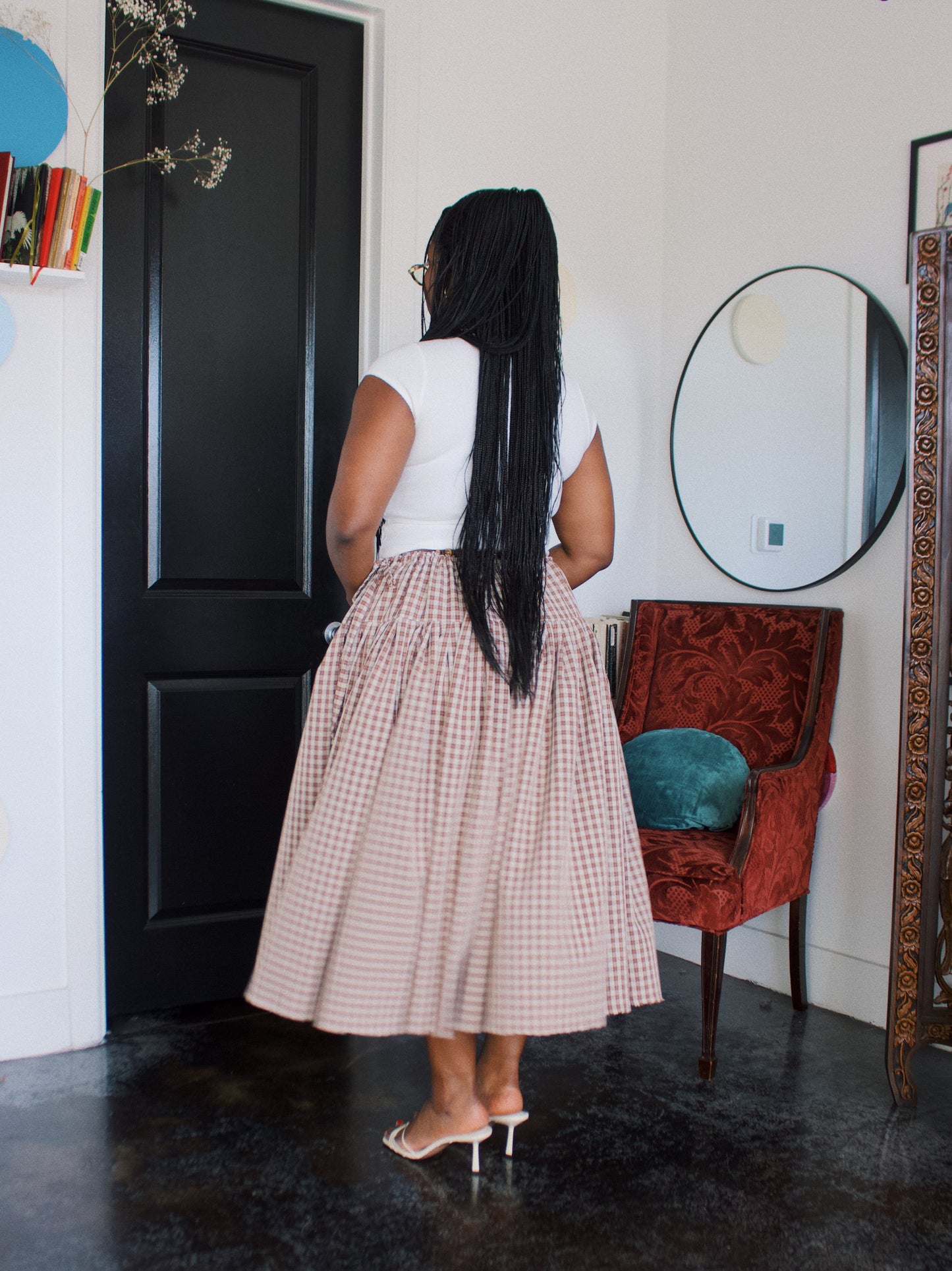 The Meadow Skirt - Plaid - Coffee