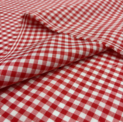 The Mea Skirt - Plaid - Red